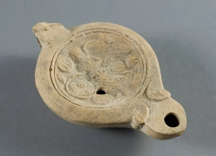 Framed Print : Lamp, 1st-2nd century. Creator: Unknown Framed Print : Lamp, 1st-2nd century. Creator: Unknown