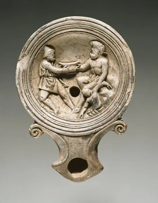 Framed Print : Lamp, 1st-4th century A.D. Creator: Unknown Framed Print : Lamp, 1st-4th century A.D. Creator: Unknown