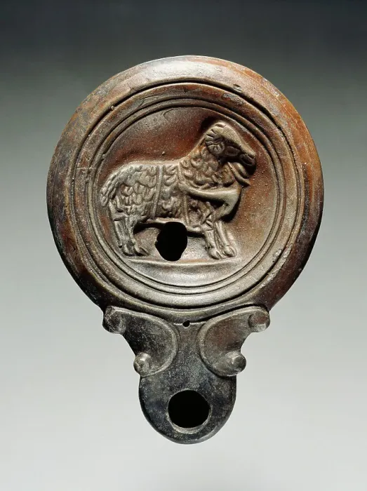 Framed Print : Lamp, 1st-4th century A.D. Creator: Unknown