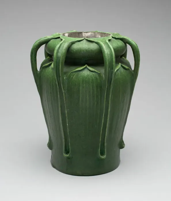 Framed Print : Lamp (base), 1899 / 1909. Creator: Grueby Faience Company Framed Print : Lamp (base), 1899 / 1909. Creator: Grueby Faience Company