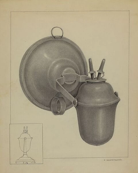 Lamp, c. 1936. Creator: A. Zaidenberg