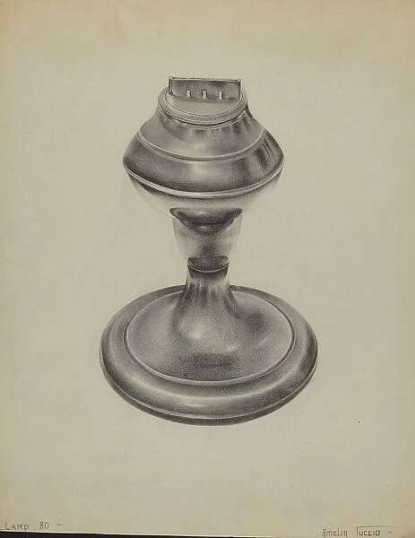 Lamp, c. 1936. Creator: Amelia Tuccio