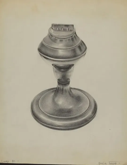 Framed Print : Lamp, c. 1936. Creator: Amelia Tuccio Framed Print : Lamp, c. 1936. Creator: Amelia Tuccio