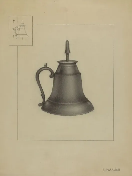 Framed Print : Lamp, c. 1936. Creator: Arsen Maralian Framed Print : Lamp, c. 1936. Creator: Arsen Maralian