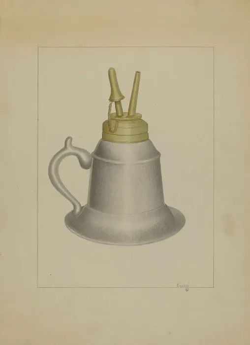 Framed Print : Lamp, c. 1936. Creator: Burton Ewing Framed Print : Lamp, c. 1936. Creator: Burton Ewing