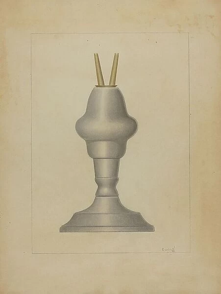 Lamp, c. 1936. Creator: Burton Ewing