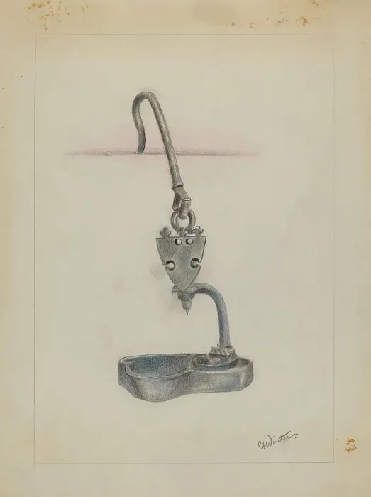Framed Print : Lamp, c. 1936. Creator: Charlotte Winter Framed Print : Lamp, c. 1936. Creator: Charlotte Winter