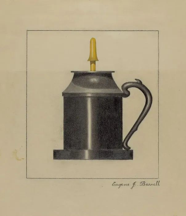 Framed Print : Lamp, c. 1936. Creator: Eugene Barrell Framed Print : Lamp, c. 1936. Creator: Eugene Barrell