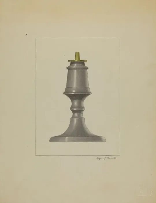 Framed Print : Lamp, c. 1936. Creator: Eugene Barrell Framed Print : Lamp, c. 1936. Creator: Eugene Barrell