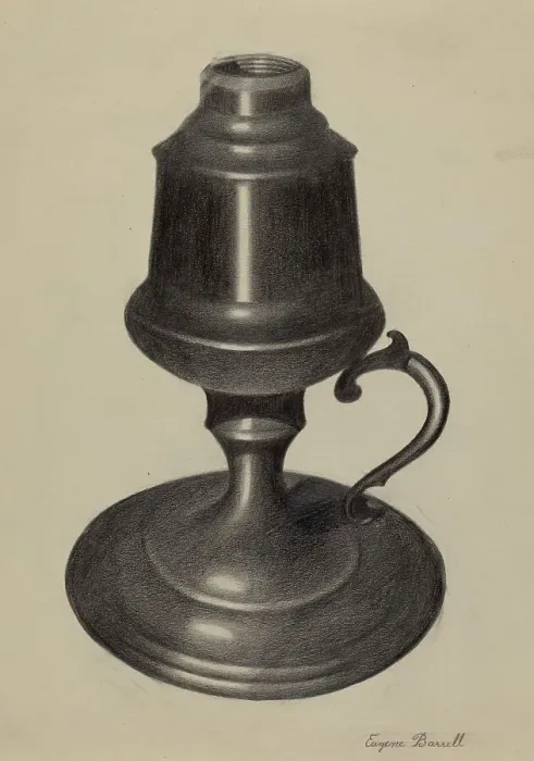 Framed Print : Lamp, c. 1936. Creator: Eugene Barrell Framed Print : Lamp, c. 1936. Creator: Eugene Barrell