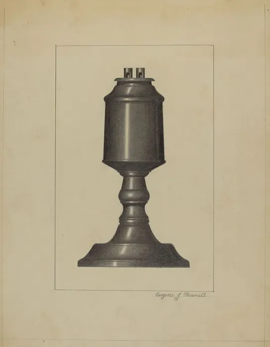 Framed Print : Lamp, c. 1936. Creator: Eugene Barrell Framed Print : Lamp, c. 1936. Creator: Eugene Barrell