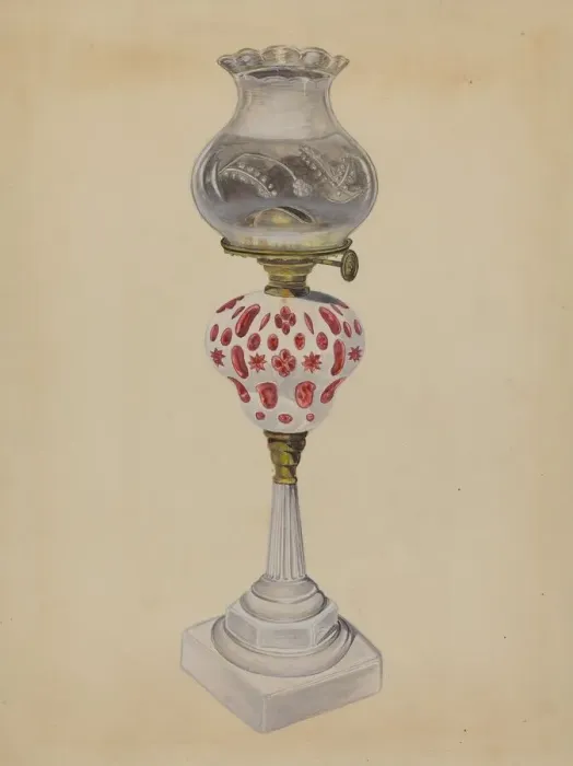 Framed Print : Lamp, c. 1936. Creator: Gertrude Lemberg Framed Print : Lamp, c. 1936. Creator: Gertrude Lemberg
