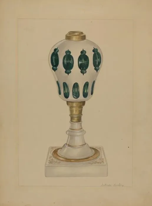 Framed Print : Lamp, c. 1936. Creator: Gertrude Lemberg Framed Print : Lamp, c. 1936. Creator: Gertrude Lemberg