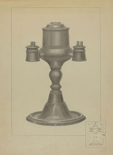 Lamp, c. 1936. Creator: Herman Bader
