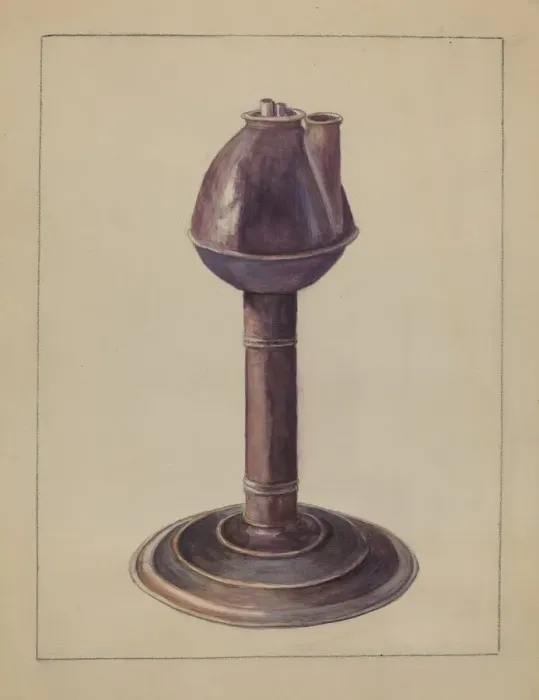 Framed Print : Lamp, c. 1936. Creator: Hester Duany Framed Print : Lamp, c. 1936. Creator: Hester Duany