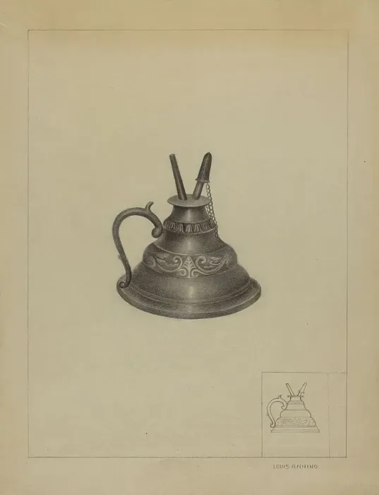 Framed Print : Lamp, c. 1936. Creator: Louis Annino Framed Print : Lamp, c. 1936. Creator: Louis Annino