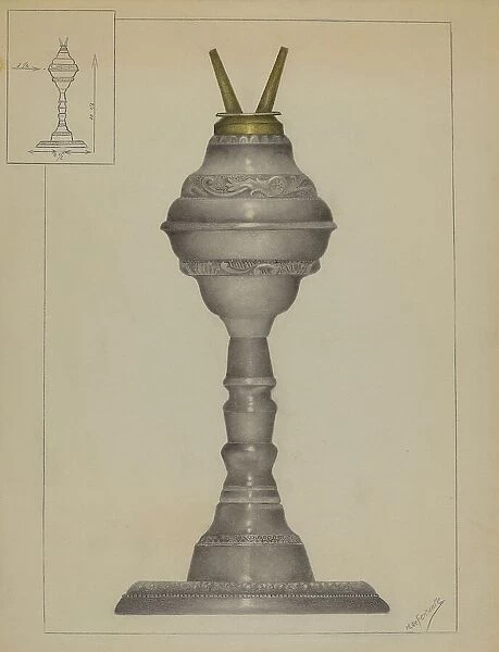 Lamp, c. 1936. Creator: Mario De Ferrante