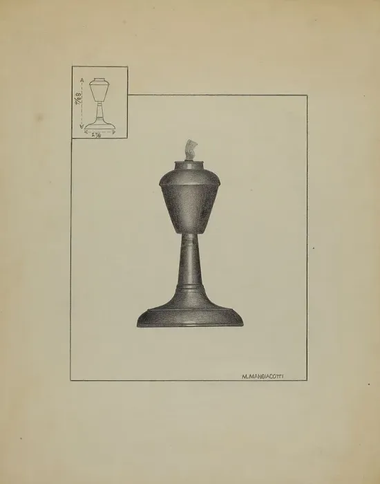 Framed Print : Lamp, c. 1936. Creator: Matthew Mangiacotti Framed Print : Lamp, c. 1936. Creator: Matthew Mangiacotti