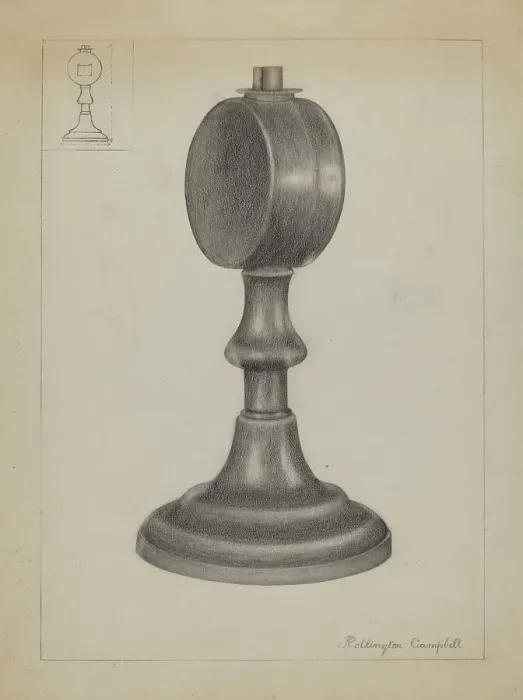 Framed Print : Lamp, c. 1936. Creator: Rollington Campbell Framed Print : Lamp, c. 1936. Creator: Rollington Campbell