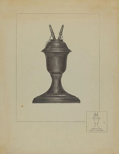 Lamp, c. 1936. Creator: Ruth Bialostosky