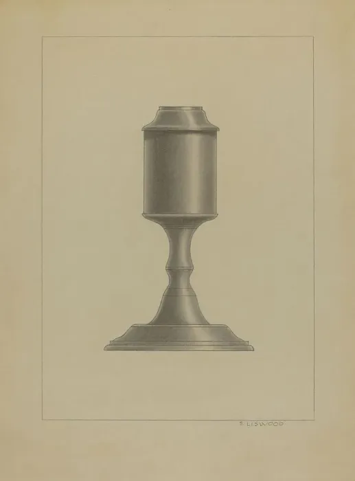 Framed Print : Lamp, c. 1936. Creator: Sidney Liswood Framed Print : Lamp, c. 1936. Creator: Sidney Liswood