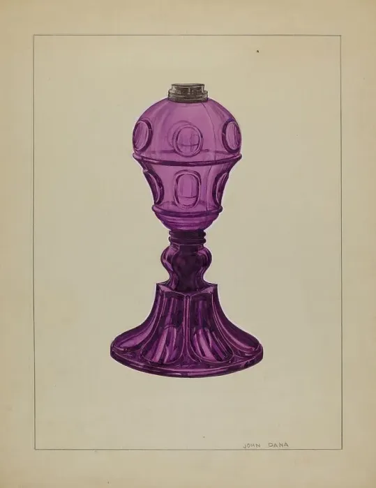 Framed Print : Lamp, c. 1937. Creator: John Dana Framed Print : Lamp, c. 1937. Creator: John Dana