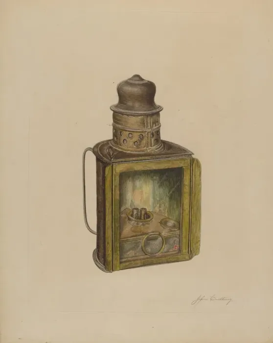 Framed Print : Lamp, c. 1938. Creator: John Cutting Framed Print : Lamp, c. 1938. Creator: John Cutting