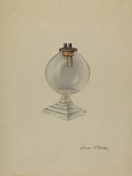 Framed Print : Lamp, c. 1938. Creator: Paul Ward Framed Print : Lamp, c. 1938. Creator: Paul Ward