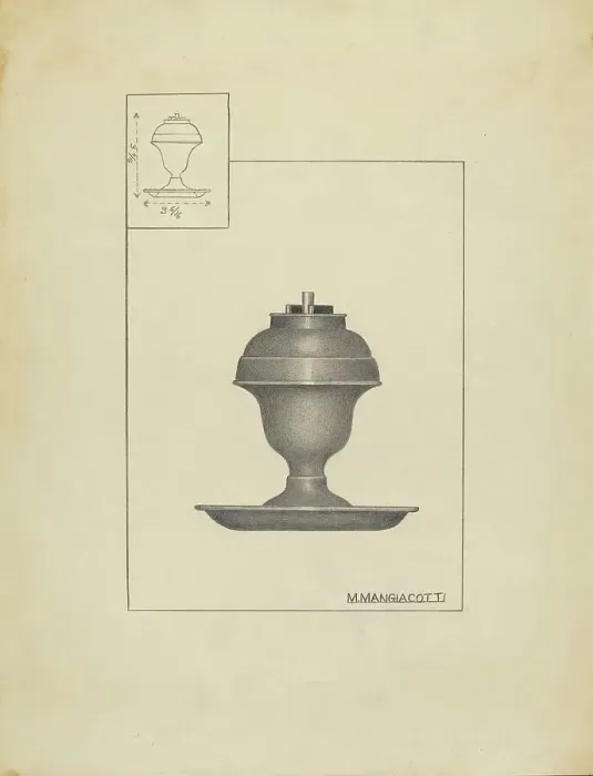 Framed Print : Lamp, c. 1939. Creator: Matthew Mangiacotti Framed Print : Lamp, c. 1939. Creator: Matthew Mangiacotti