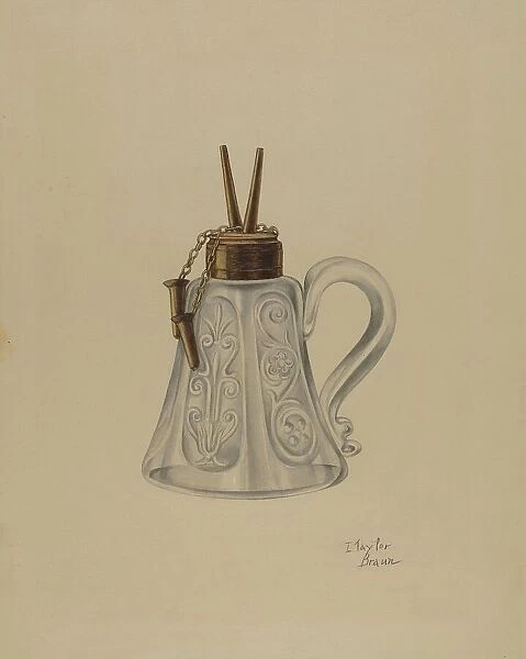 Lamp, c. 1940. Creator: Clayton Braun