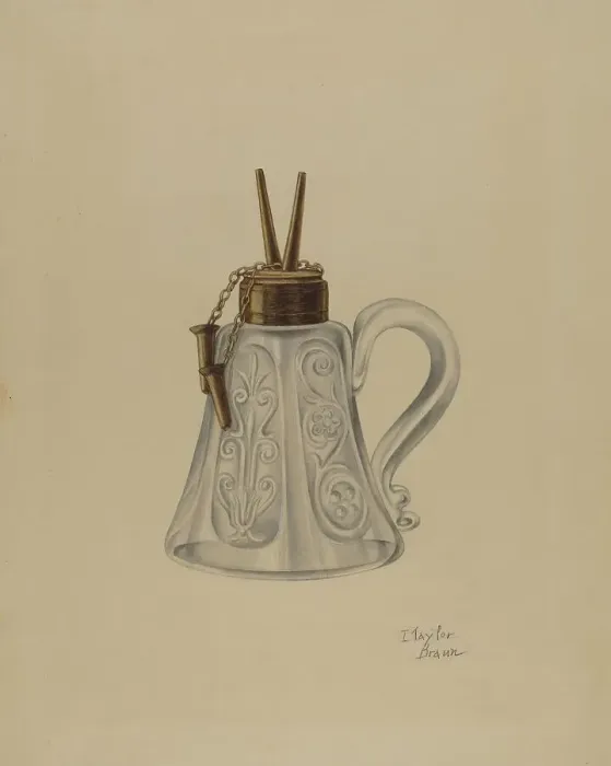 Framed Print : Lamp, c. 1940. Creator: Clayton Braun Framed Print : Lamp, c. 1940. Creator: Clayton Braun