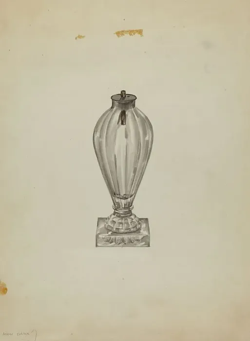 Framed Print : Lamp, c. 1940. Creator: John Dana Framed Print : Lamp, c. 1940. Creator: John Dana