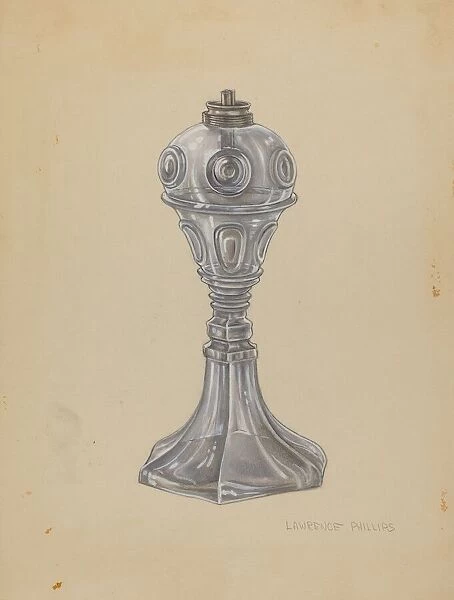 Lamp, c. 1940. Creator: Lawrence Phillips