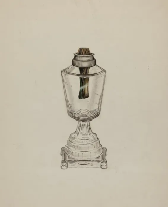 Framed Print : Lamp, c. 1940. Creator: Richard Taylor Framed Print : Lamp, c. 1940. Creator: Richard Taylor
