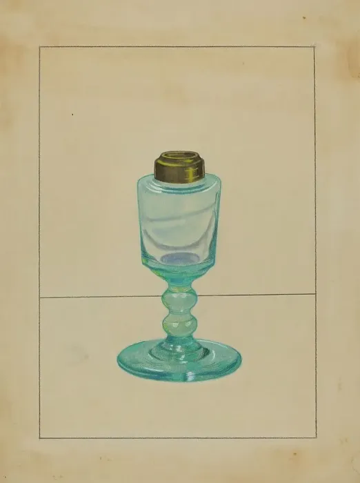 Framed Print : Lamp, c. 1940. Creator: S. Brodsky Framed Print : Lamp, c. 1940. Creator: S. Brodsky