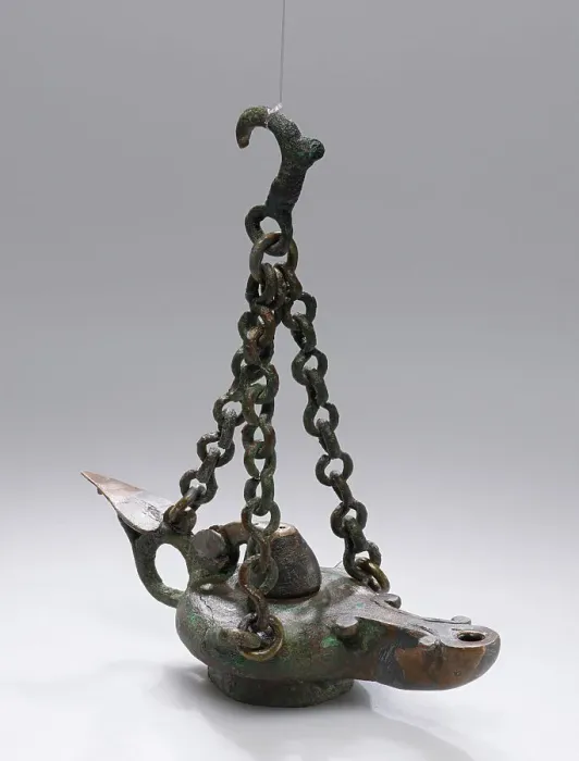 Framed Print : Lamp and Stand, 1st century B.C.-1st century A.D. Creator: Unknown Framed Print : Lamp and Stand, 1st century B.C.-1st century A.D. Creator: Unknown