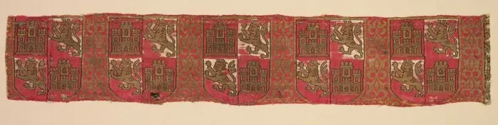 Framed Print : Lampas with heraldry of Castile and Leon, from a royal Christian robe, 1200-1325 Framed Print : Lampas with heraldry of Castile and Leon, from a royal Christian robe, 1200-1325