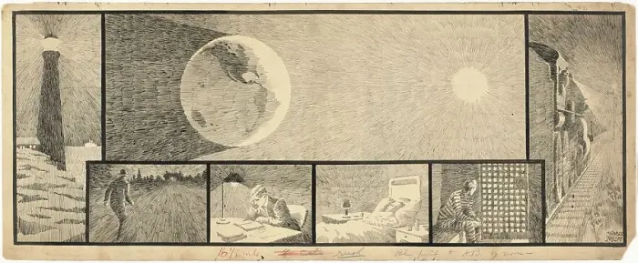 Framed Print : The Lamps of God, 1922. Creator: Winsor McCay Framed Print : The Lamps of God, 1922. Creator: Winsor McCay