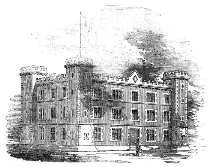 Framed Print : The Lancashire Militia New Depot, at Preston, 1857. Creator: Unknown Framed Print : The Lancashire Militia New Depot, at Preston, 1857. Creator: Unknown