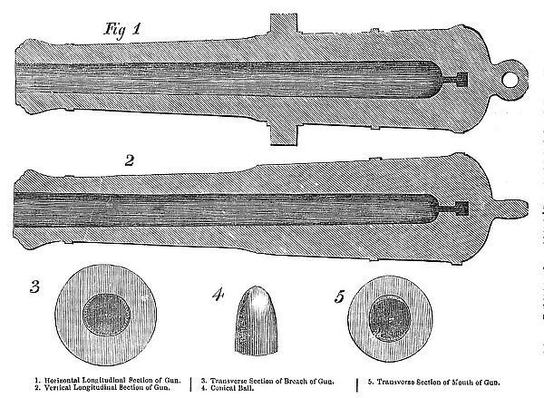 Lancaster's Oval Cannon, 1854. Creator: Unknown
