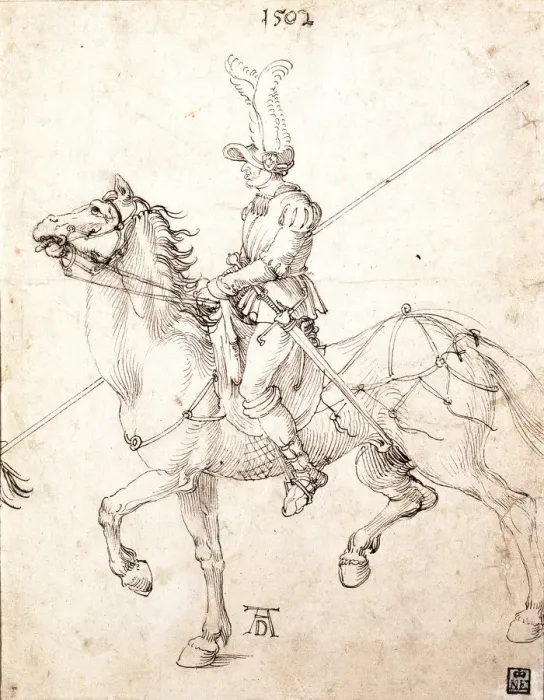 Framed Print : Lancer on Horseback, 1502. Artist: Durer, Albrecht (1471-1528) Framed Print : Lancer on Horseback, 1502. Artist: Durer, Albrecht (1471-1528)