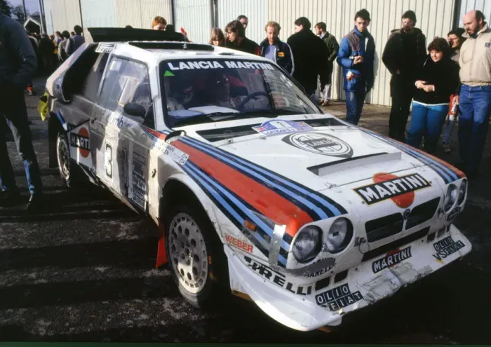 Framed Print : Lancia Delta S4, Markku Alen at Parc Ferme 1986 R. A. C. Rally. Creator: Unknown Framed Print : Lancia Delta S4, Markku Alen at Parc Ferme 1986 R. A. C. Rally. Creator: Unknown