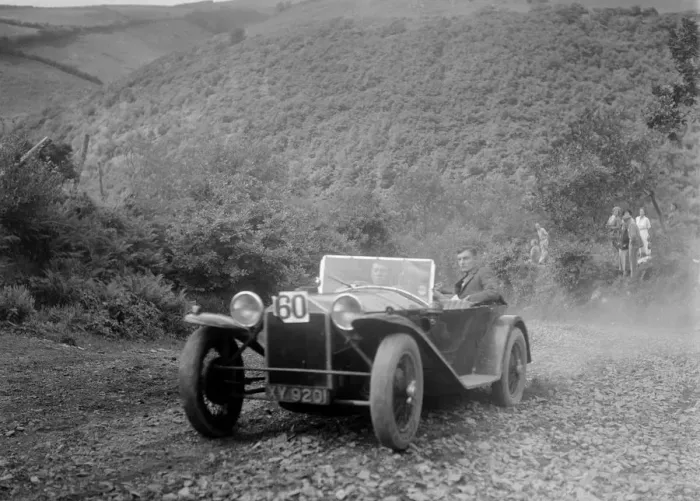 Framed Print : Lancia Lambda open tourer at the Mid Surrey AC Barnstaple Trial, Beggars Roost, Devon, 1934 Framed Print : Lancia Lambda open tourer at the Mid Surrey AC Barnstaple Trial, Beggars Roost, Devon, 1934