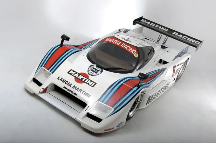 Framed Print : Lancia Martini Le Mans car chasis no 0007 1983. Artist: Simon Clay Framed Print : Lancia Martini Le Mans car chasis no 0007 1983. Artist: Simon Clay