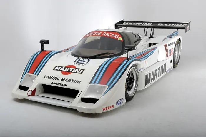 Framed Print : Lancia Martini Le Mans car chasis no 0007 1983. Artist: Simon Clay Framed Print : Lancia Martini Le Mans car chasis no 0007 1983. Artist: Simon Clay