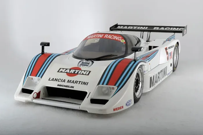 Framed Print : Lancia Martini Le Mans car chasis no 0007 1983. Artist: Simon Clay Framed Print : Lancia Martini Le Mans car chasis no 0007 1983. Artist: Simon Clay