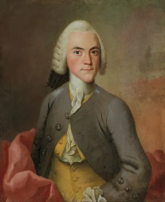 Framed Print : Land judge, later state councillor Jorgen Wichmand, 1749. Creator: Isak Wacklin Framed Print : Land judge, later state councillor Jorgen Wichmand, 1749. Creator: Isak Wacklin