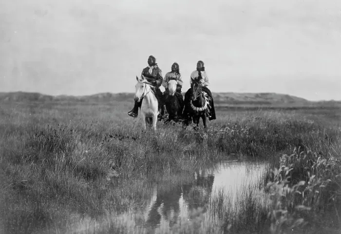 Framed Print : In the land of the Sioux, c1905. Creator: Edward Sheriff Curtis Framed Print : In the land of the Sioux, c1905. Creator: Edward Sheriff Curtis