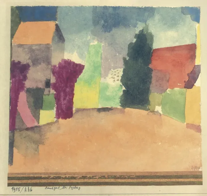 Framed Print : Landgut bei Fryburg (Country House Near Fribourg), 1915. Creator: Klee, Paul (1879-1940) Framed Print : Landgut bei Fryburg (Country House Near Fribourg), 1915. Creator: Klee, Paul (1879-1940)
