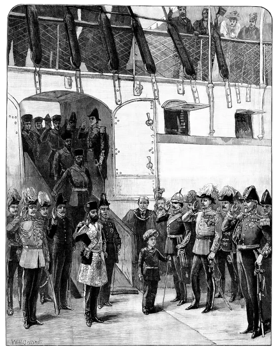 Framed Print : The Landing of the Ameer's son at Portsmouth on May 24, 1895. Creator: Unknown. The Landing of the Ameer's son at Portsmouth on May 24, 1895. Creator: Unknown Framed Print : The Landing of the Ameer's son at Portsmouth on May 24, 1895. Creator: Unknown. The Landing of the Ameer's son at Portsmouth on May 24, 1895. Creator: Unknown